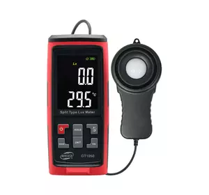 Люксметр + термометр (измеритель уровня освещенности) Bluetooth BENETECH GT1050